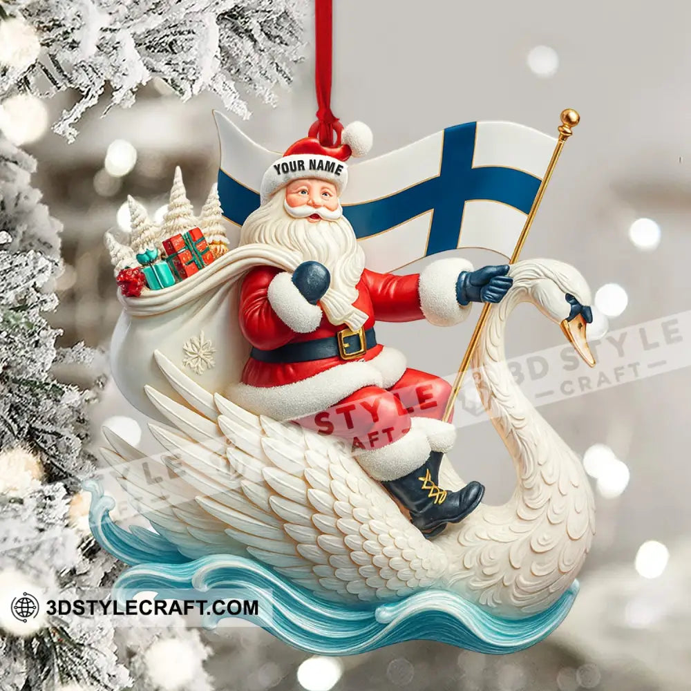 Christmas Santa Coming Home Decor Christmas Ornament Personalized Ornament Ornament