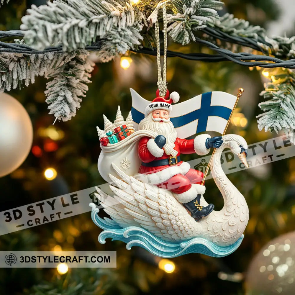 Christmas Santa Coming Home Decor Christmas Ornament Personalized Ornament Ornament