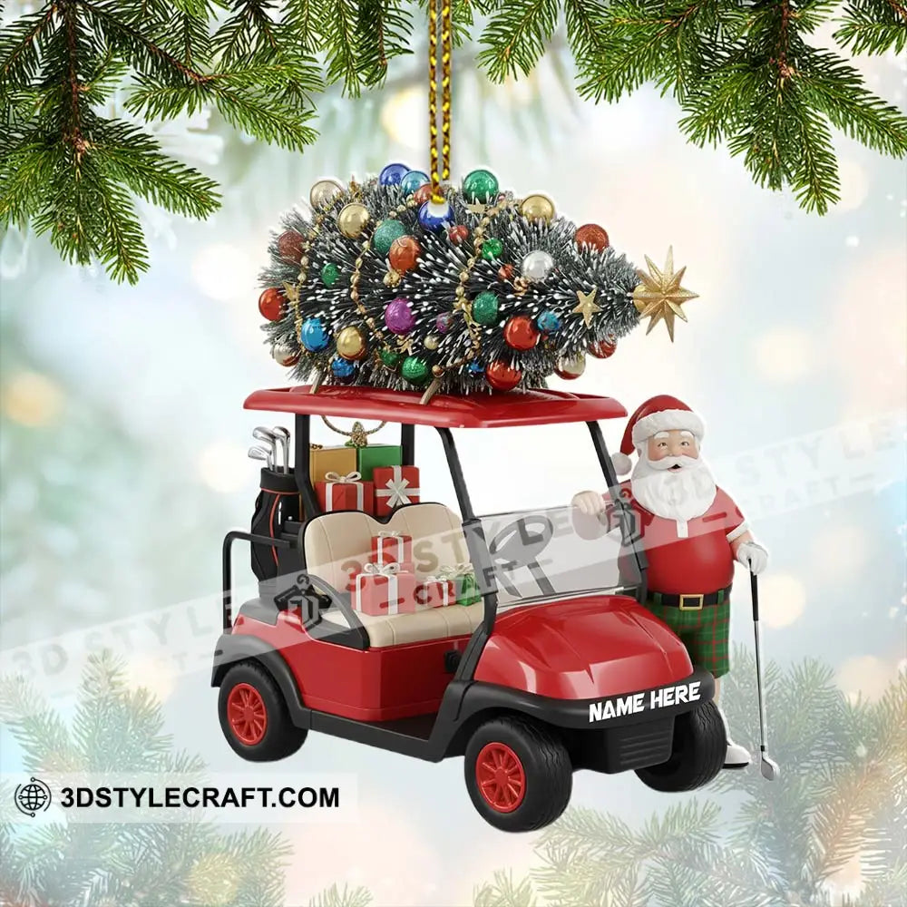 Christmas Santa Coming Home Decor Christmas Ornament Personalized Ornament Ornament