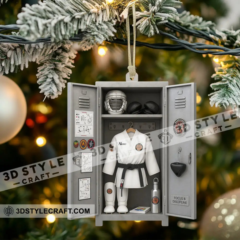 Christmas Taekwondo Corner Home Decor Christmas Ornament Personalized Ornament Ornament