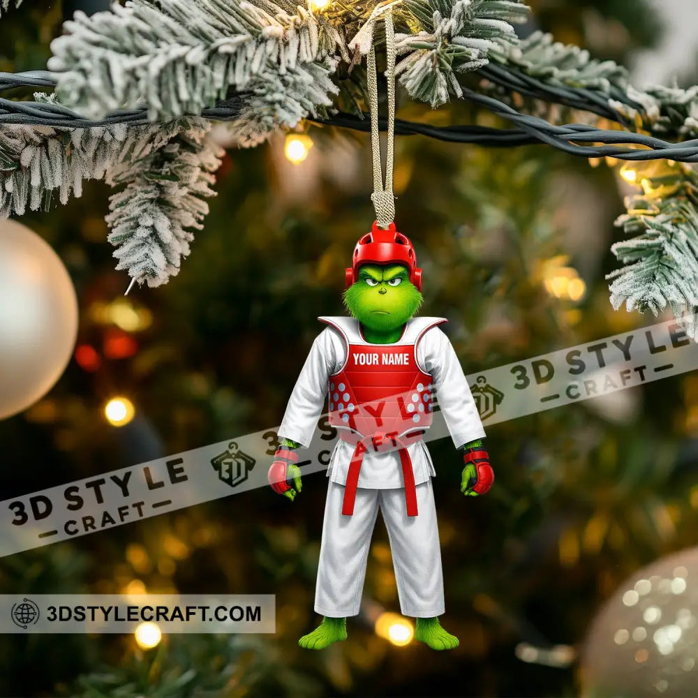 Christmas Taekwondo Home Decor Christmas Ornament Personalized Ornament Ornament