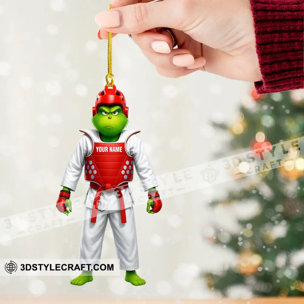 Christmas Taekwondo Home Decor Christmas Ornament Personalized Ornament Ornament