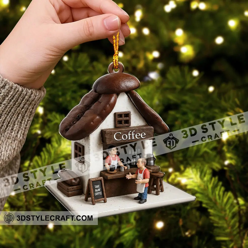 Coffee Lover Coffee Shop Home Decor Christmas Ornament Personalized Ornament Ornament