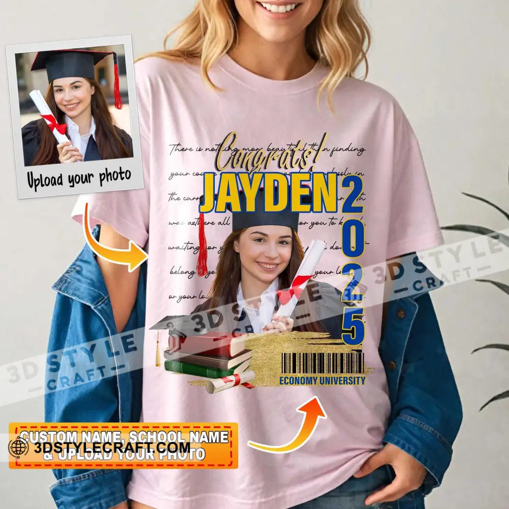 Congrats Graduation - Personalized T-Shirt Classic Tee/Unisex Tee / White / S Apparel