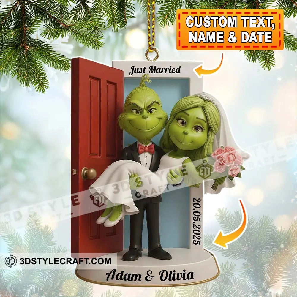 Couple Home Decor Christmas Ornament Personalized Ornament 3.54’’ / 1 Ornament Ornament