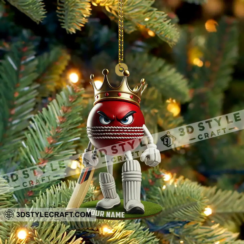 Cricket Ball Home Decor Christmas Ornament Personalized Ornament Ornament