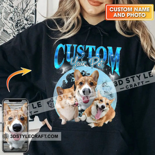 Custom Background And Name Pet Lover Shirt - Personalized Hoodie Apparel