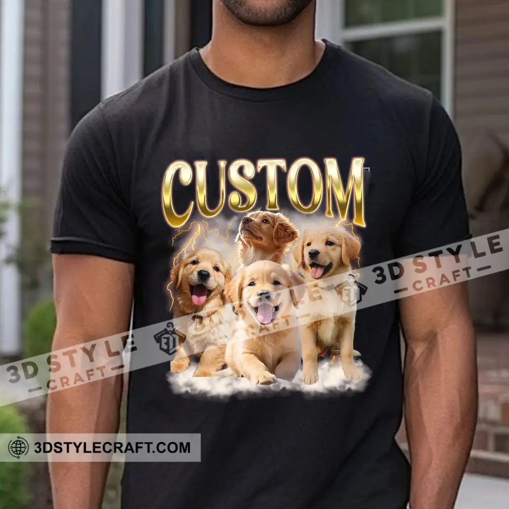 Custom Background And Name Pet Lover Shirt - Personalized T-Shirt Apparel