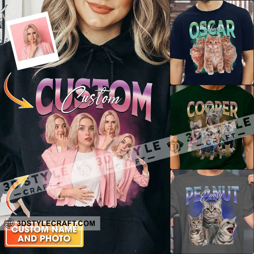 Custom Background And Name Pet Lover Shirt - Personalized T-Shirt Apparel