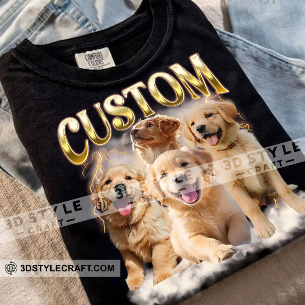 Custom Background And Name Pet Lover Shirt - Personalized T-Shirt Apparel