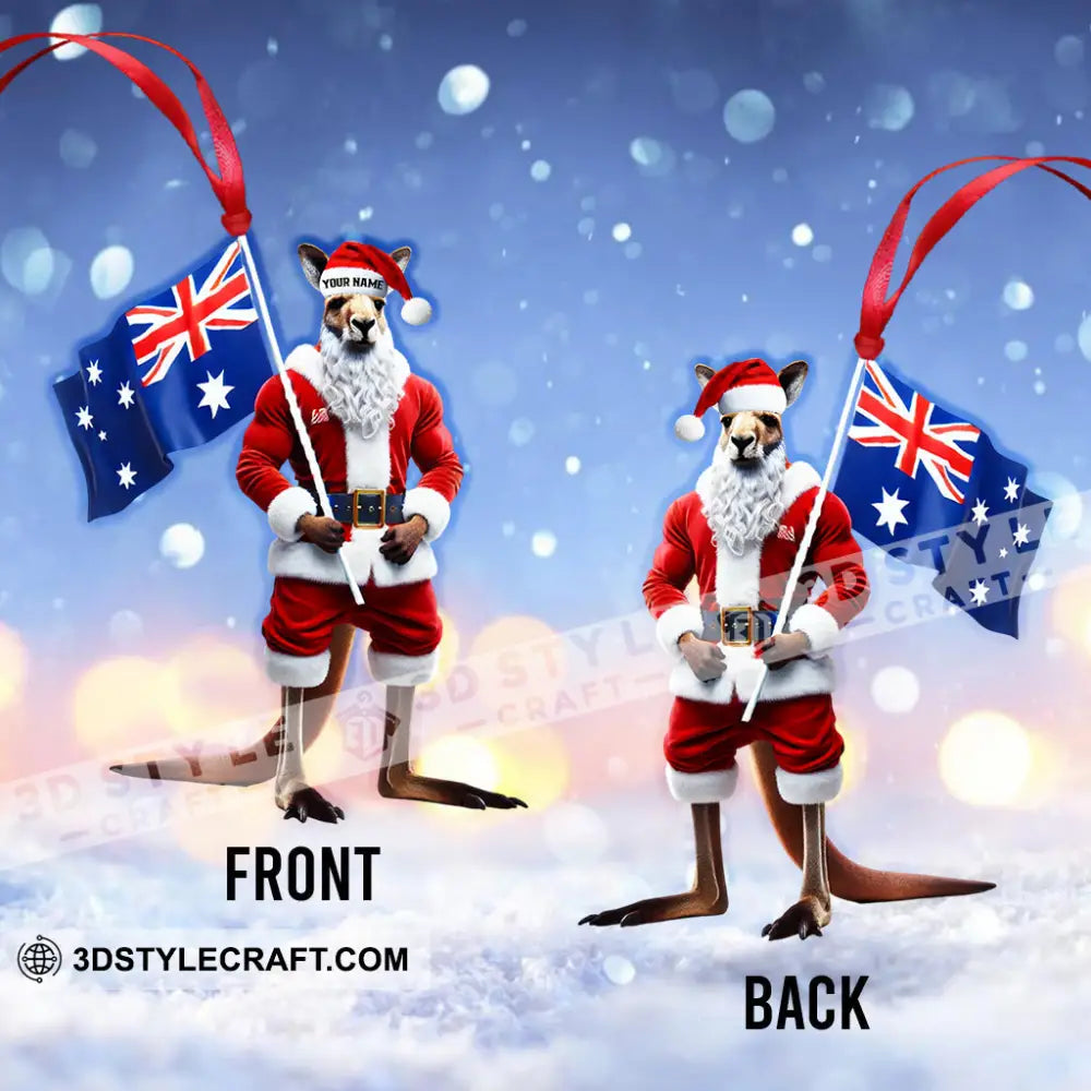 Custom Name Australia Ornament Love Christmas Decoration