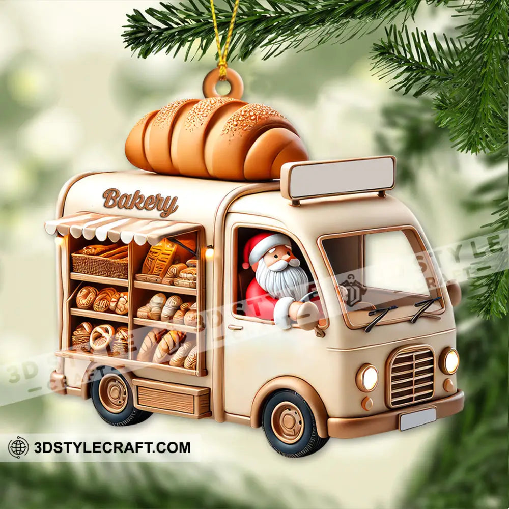 Custom Name Bakery Store Ornament Christmas Decoration 3.54’’ / 1