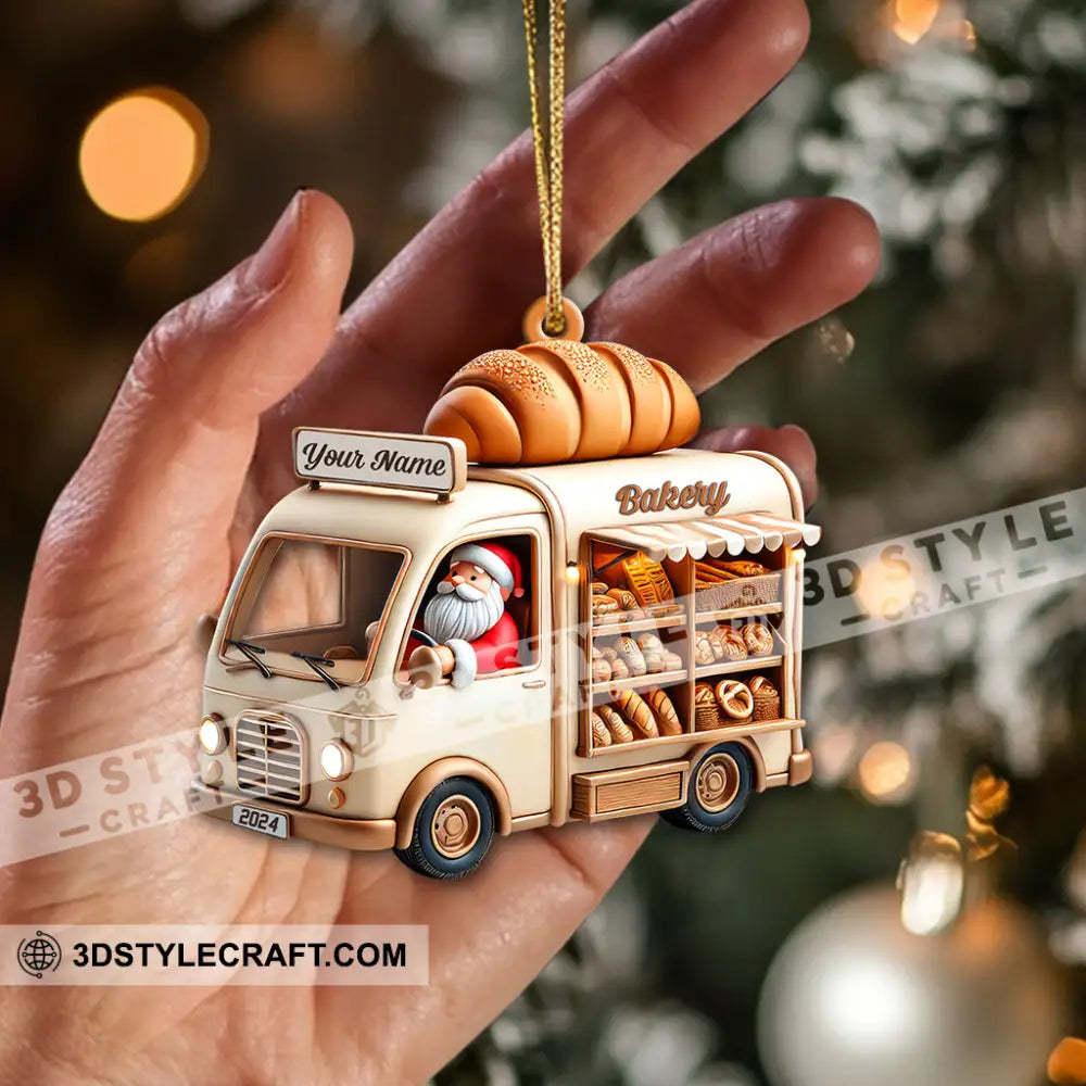 Custom Name Bakery Store Ornament Christmas Decoration