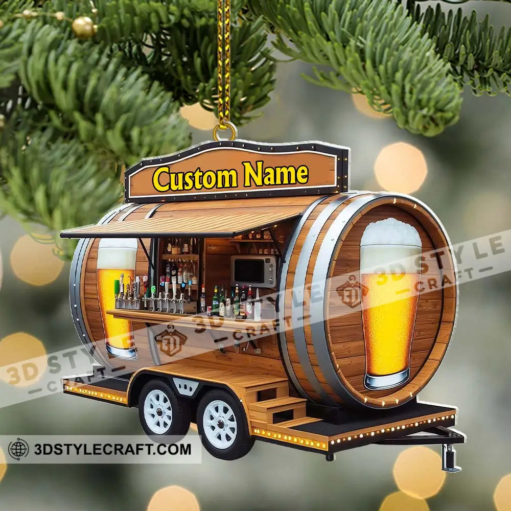 Custom Name Barista Ornament Christmas Decoration