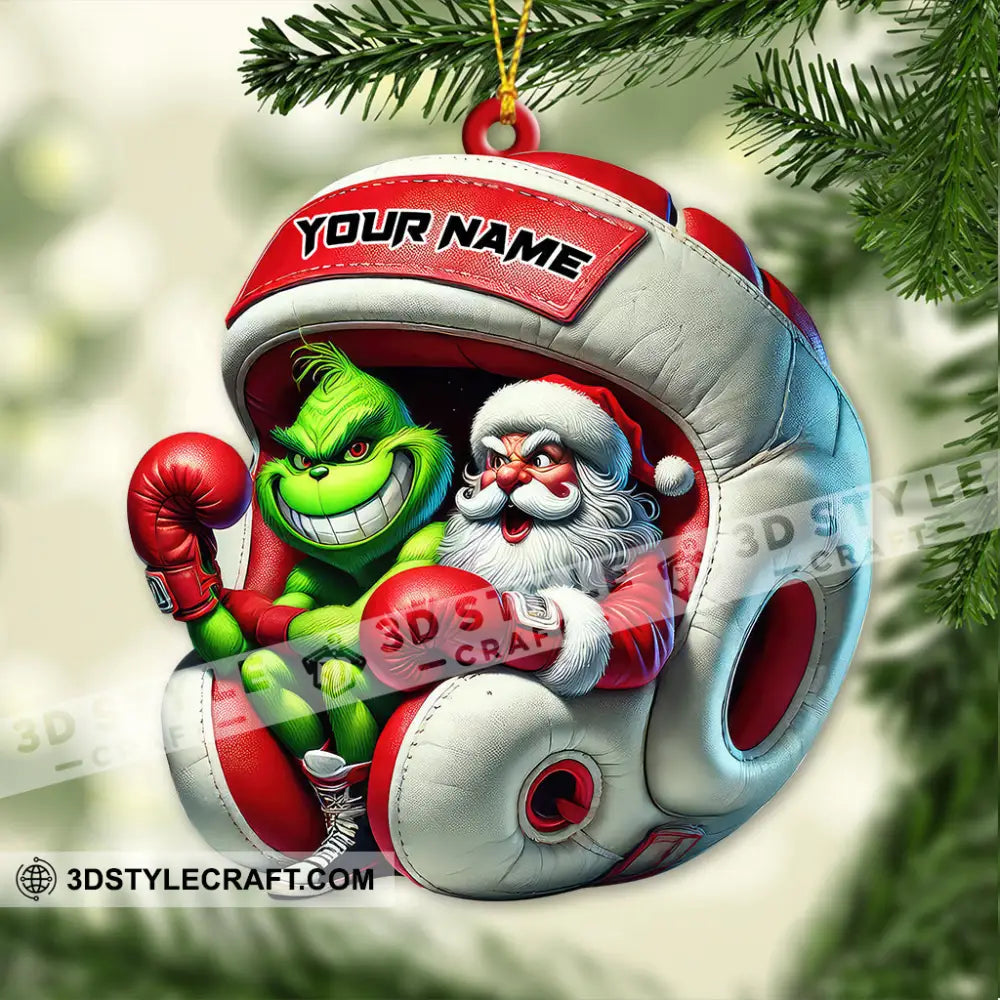 Custom Name Boxing Ornament Christmas Gift For Lover