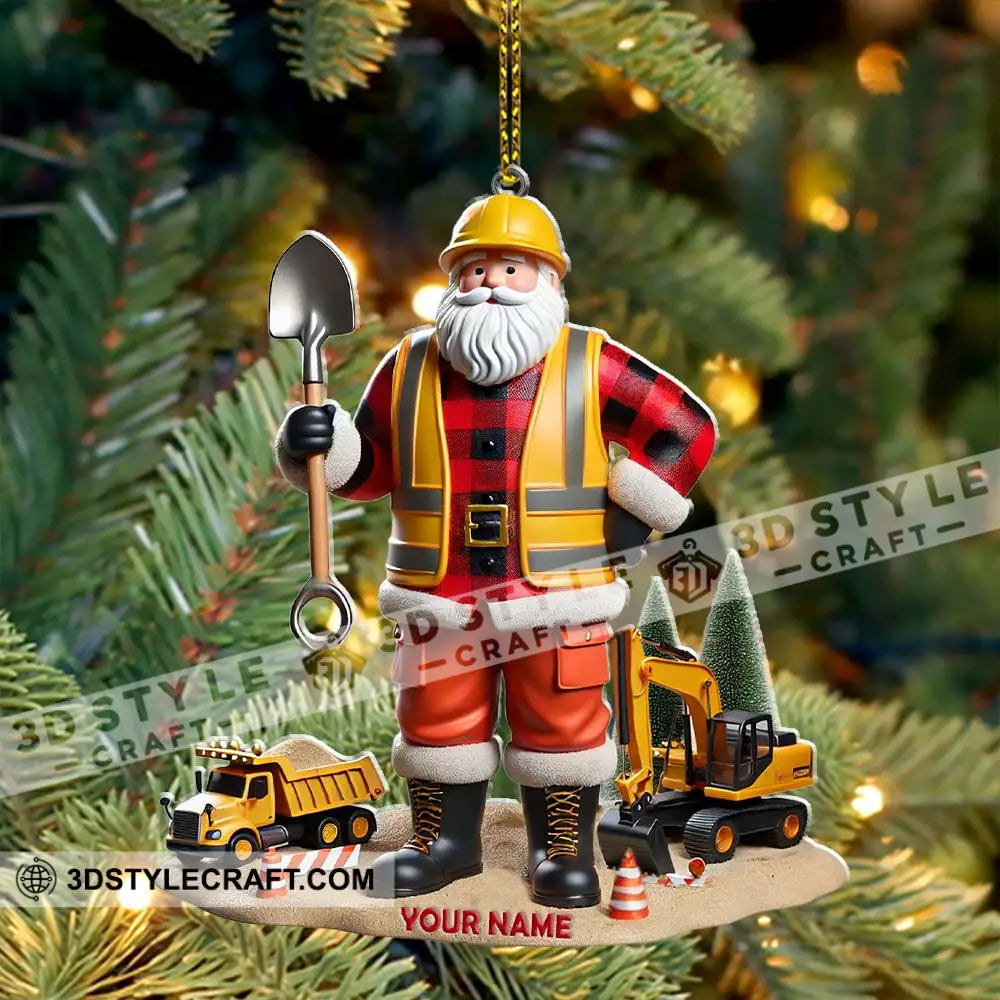 Custom Name Builder Santa Ornament Christmas Gift