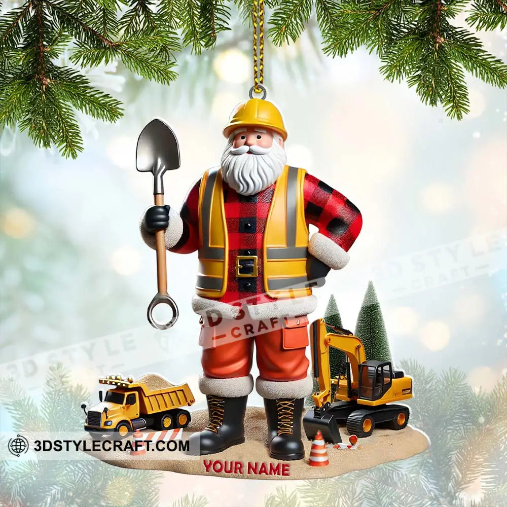 Custom Name Builder Santa Ornament Christmas Gift 3.54’’ / 1