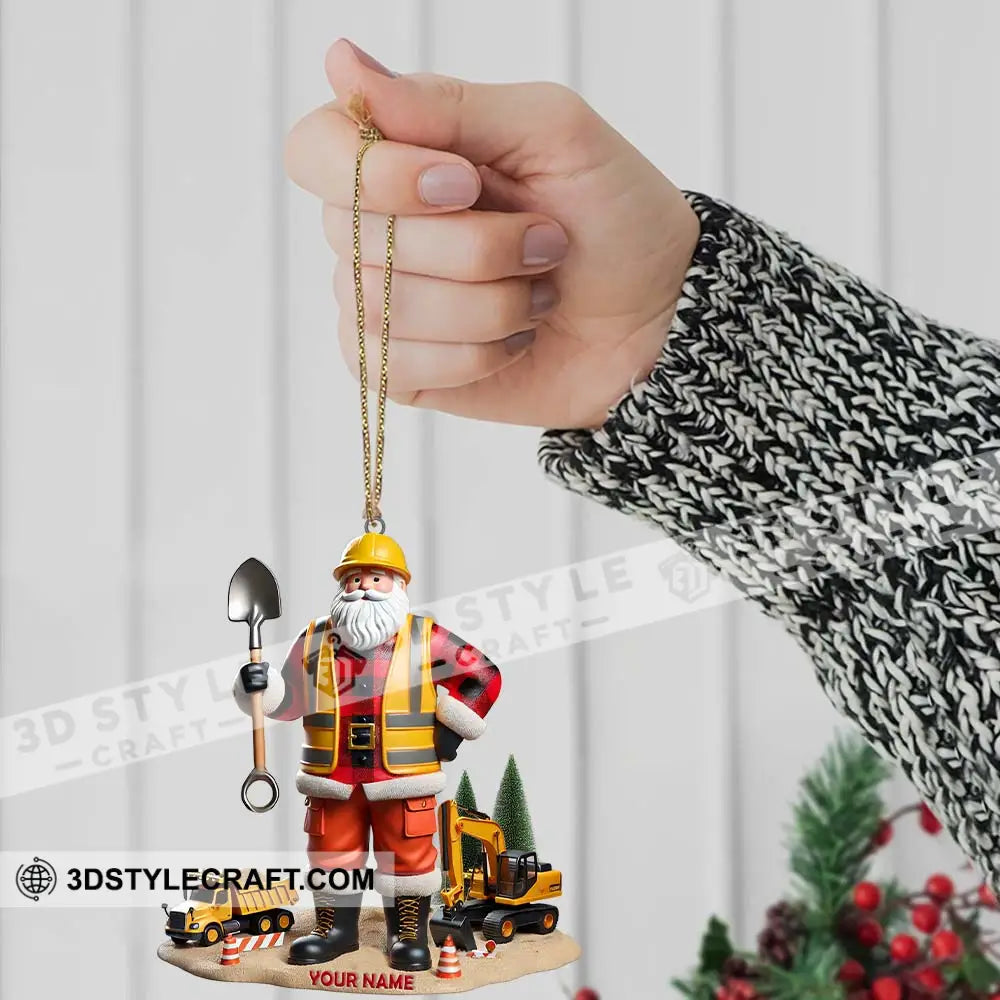 Custom Name Builder Santa Ornament Christmas Gift