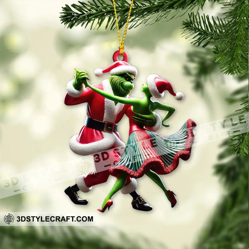 Custom Name Dance Sport Christmas Ornament Couple Gift 3.54’’ / 1