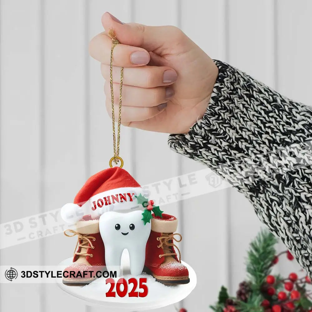 Custom Name Dentist Ornament Christmas Gift