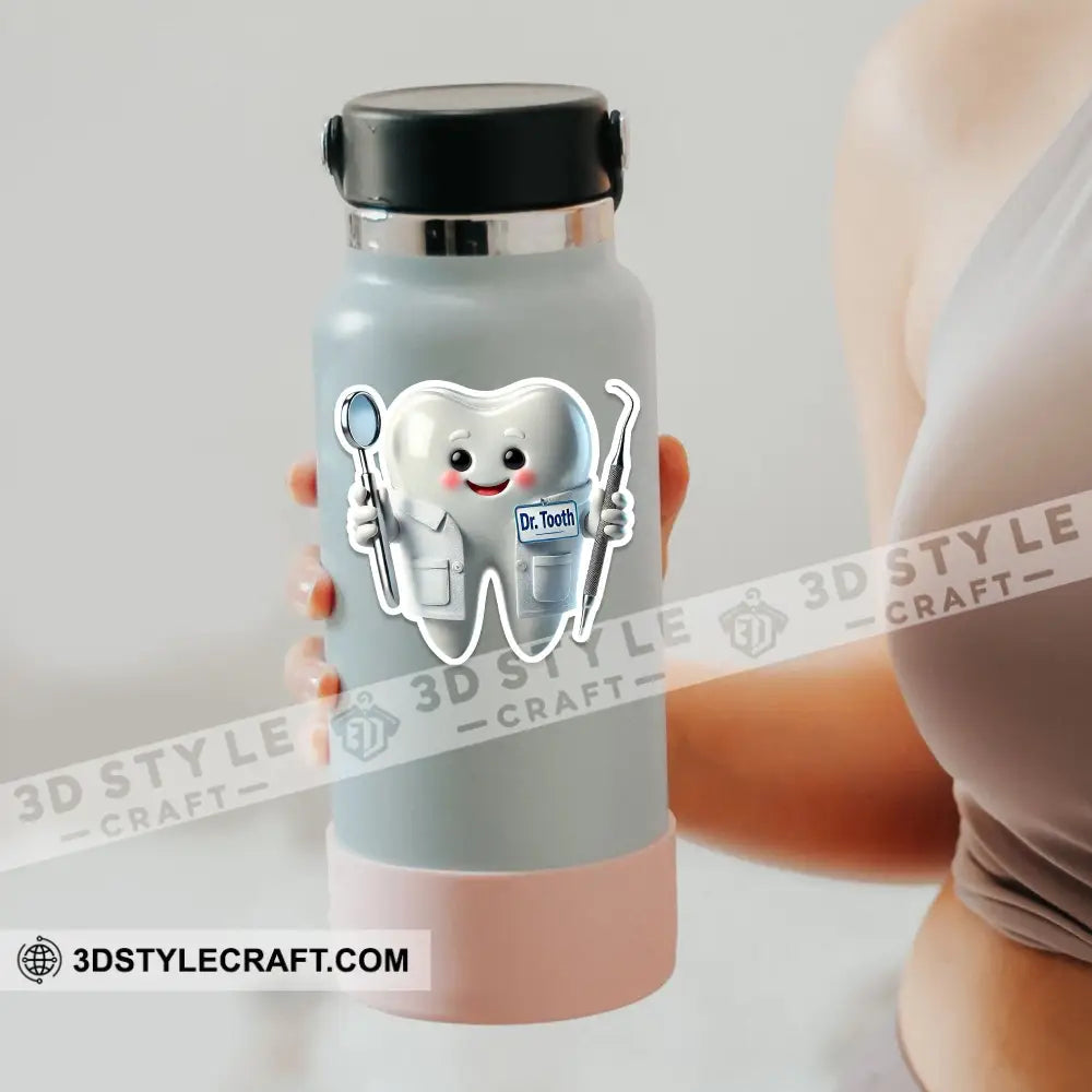 Custom Name Dentist Sticker Gift For