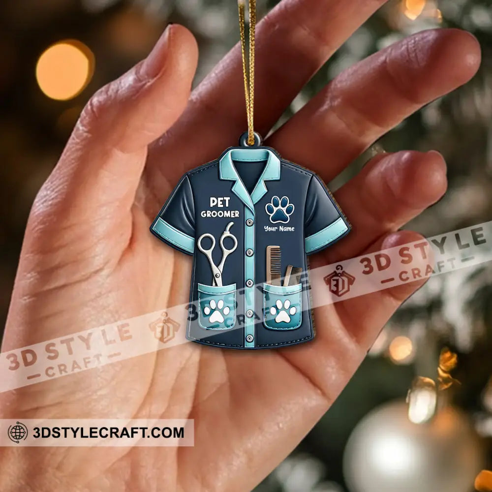 Custom Name Groomer Ornament Home Decor Christmas Gift