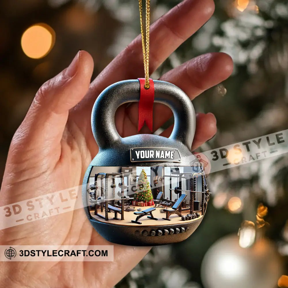 Custom Name Gym Ornament Gymnastics Christmas Gift