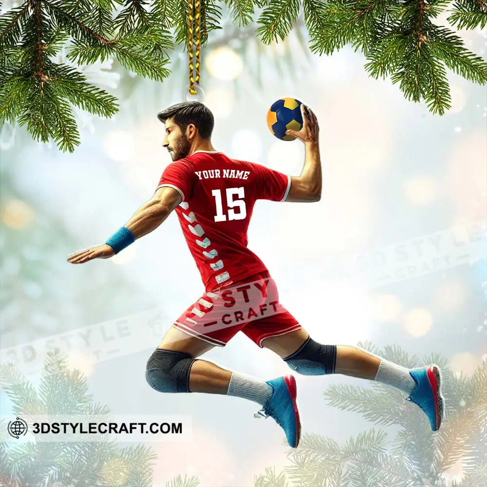 Custom Name Handball Ornament Christmas Gift For Lover