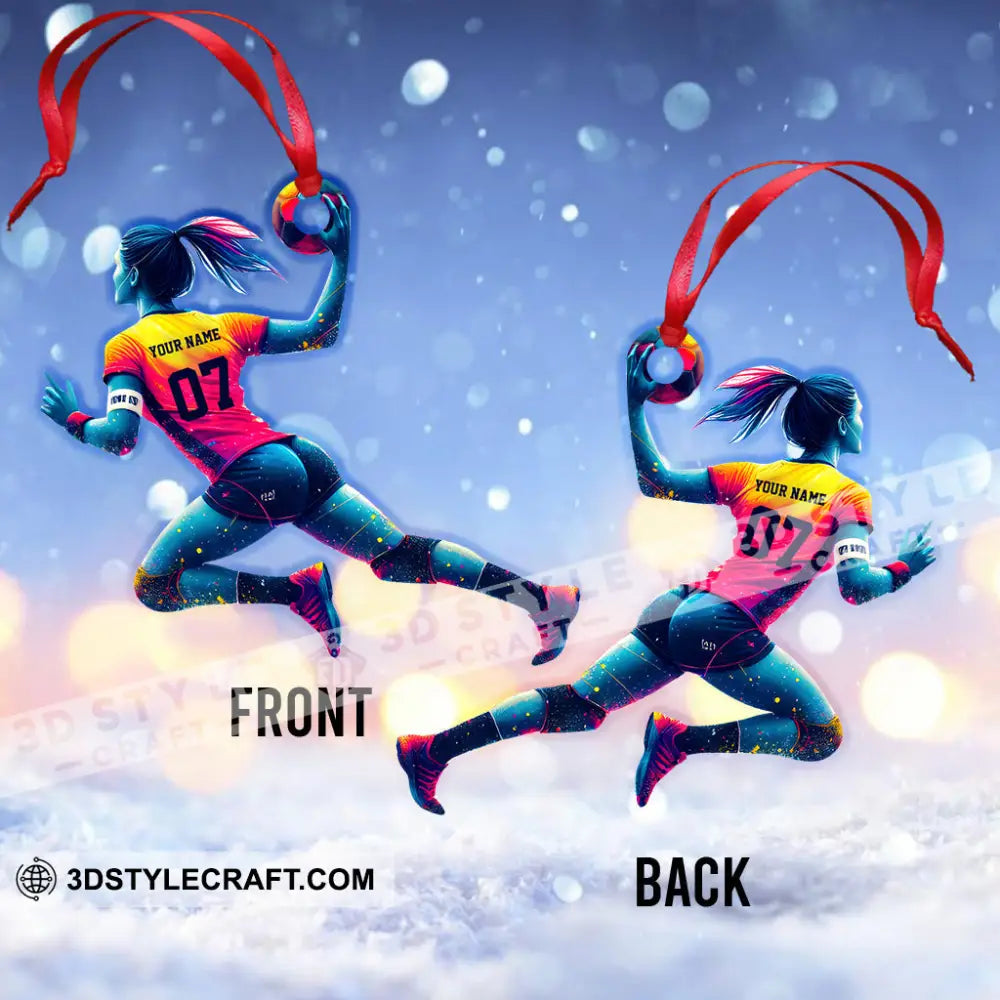 Custom Name Handball Ornament Gift For Team
