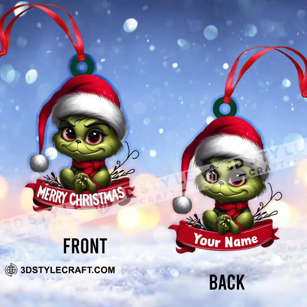 Custom Name Ornament Merry Christmas Dwarf 3.54’’ / 1