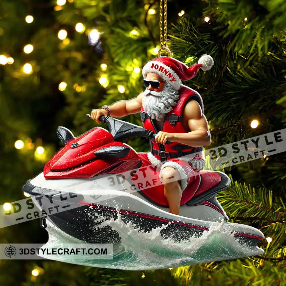 Custom Name Santa Jeski Ornament Christmas Gift