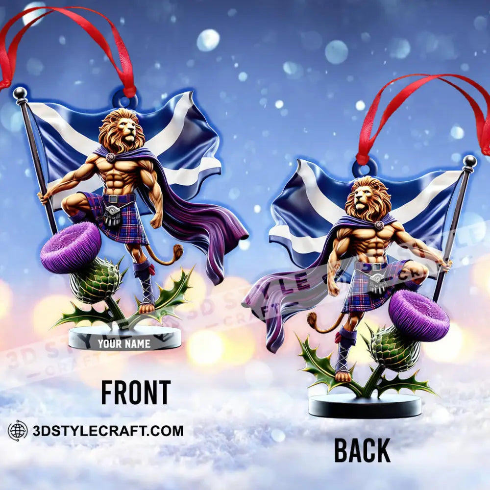 Custom Name Scotland Ornament Christmas Gift For Lover