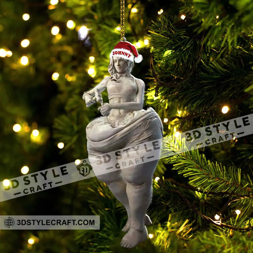 Custom Name Sculpture Artist Ornament Christmas Gift Decor