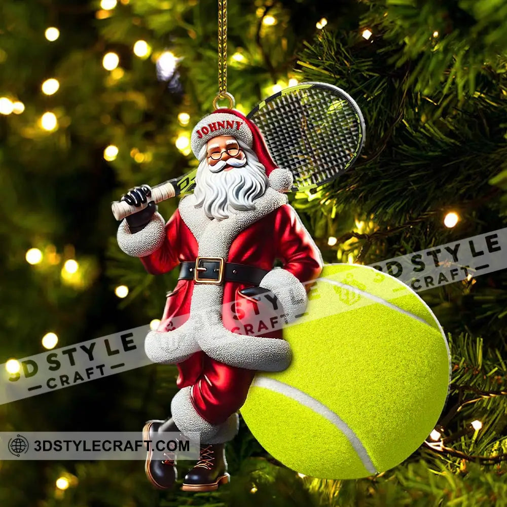 Custom Name Tennis Ornament Christmas Gift For Lover