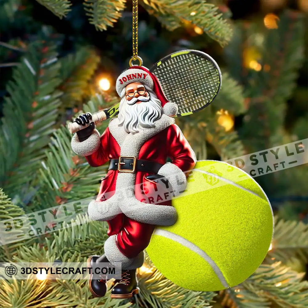 Custom Name Tennis Ornament Christmas Gift For Lover