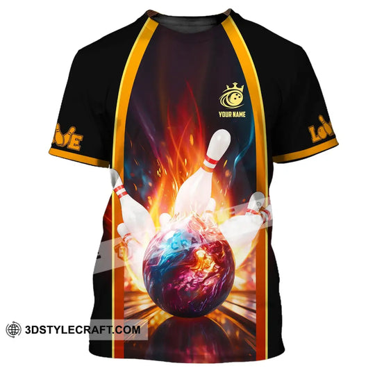 Custom Unisex Shirt, Bowling Polo Shirt, Bowling T-Shirt, Shirt For Bowling Lovers style option 2