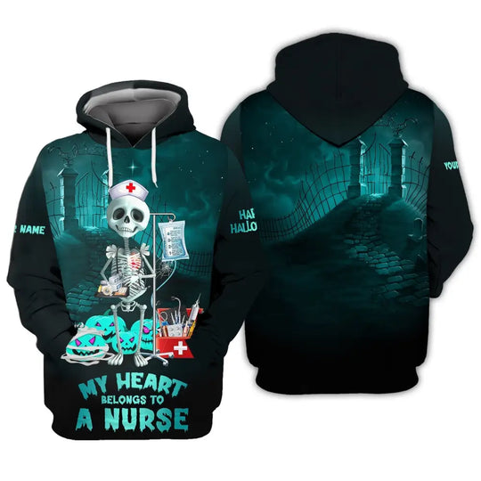 Custom Unisex Shirt, Nurse Halloween T-Shirt, Halloween Hoodie, Shirt For Halloween style option 4