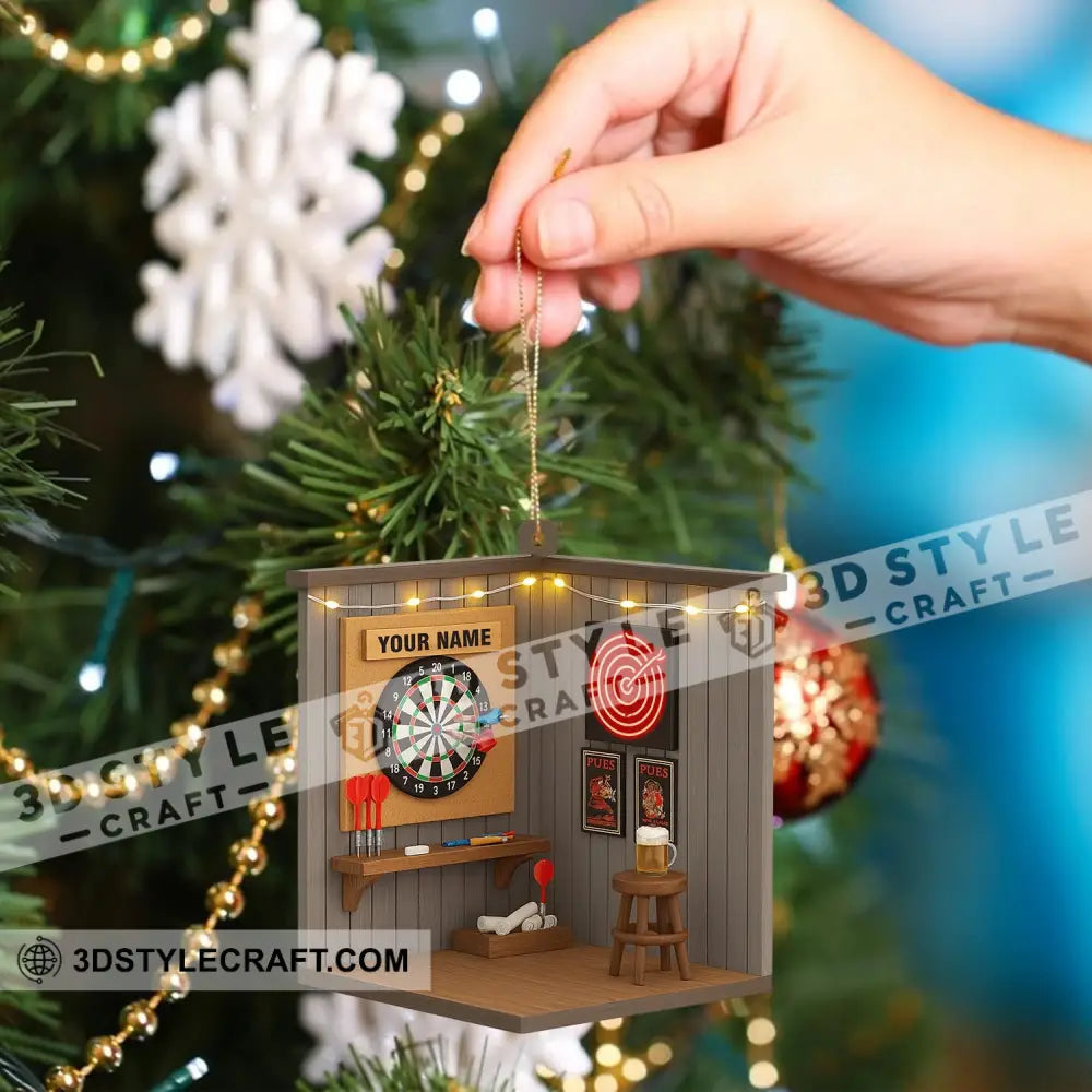 Darts Corner Home Decor Christmas Ornament Personalized Ornament Ornament