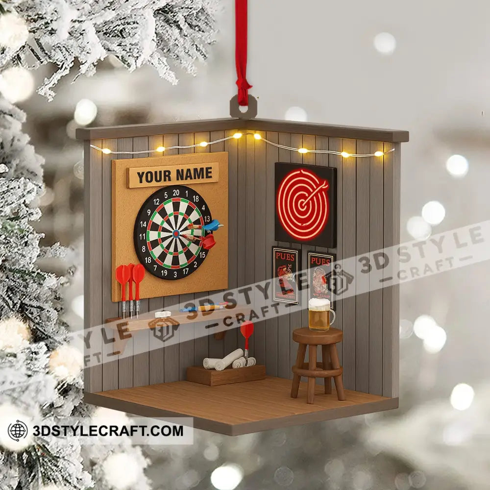 Darts Corner Home Decor Christmas Ornament Personalized Ornament Ornament