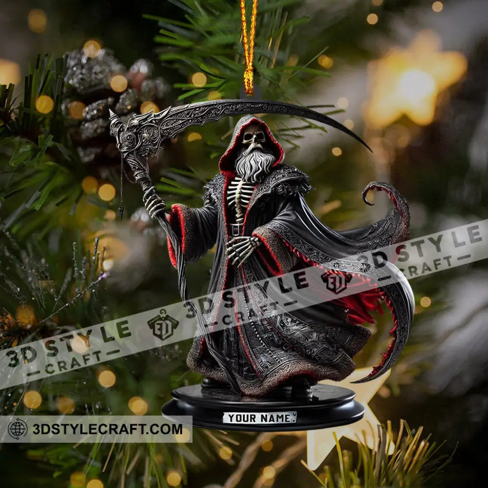 Death Christmas Home Decor Ornament Personalized 3.54’’ / 1