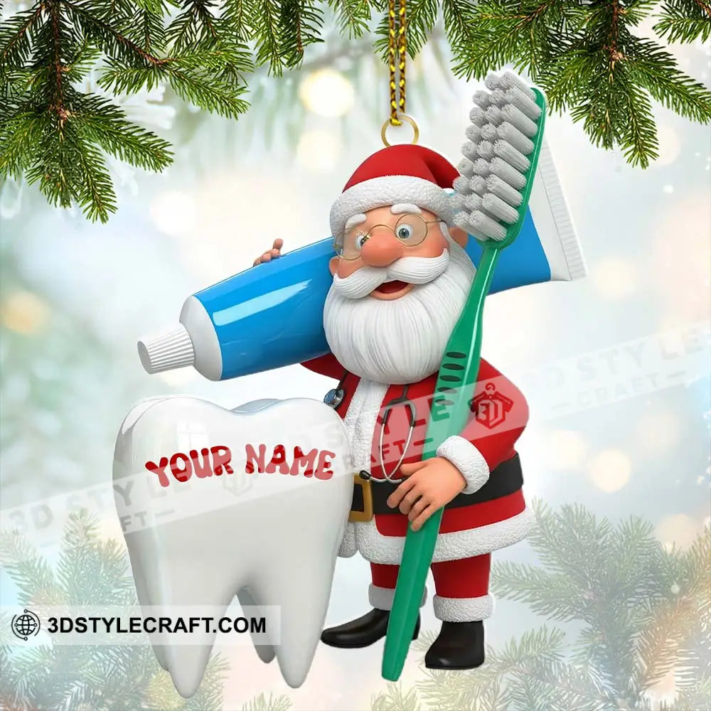 Dentist Home Decor Christmas Ornament Personalized Ornament Ornament