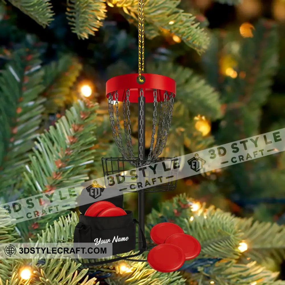 Disc Golf Home Decor Christmas Ornament Personalized Ornament Ornament