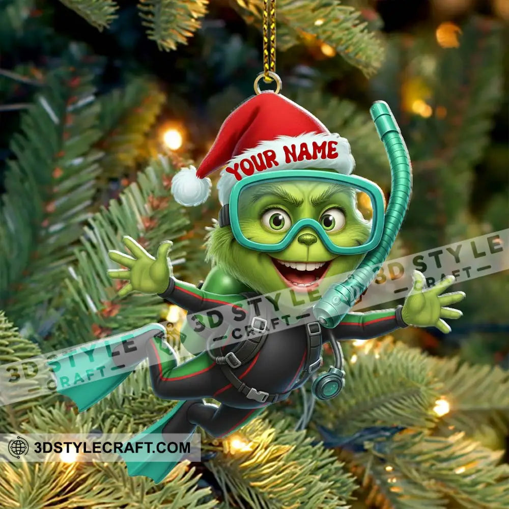 Diver ELF Home Decor Christmas Ornament Personalized Ornament Ornament