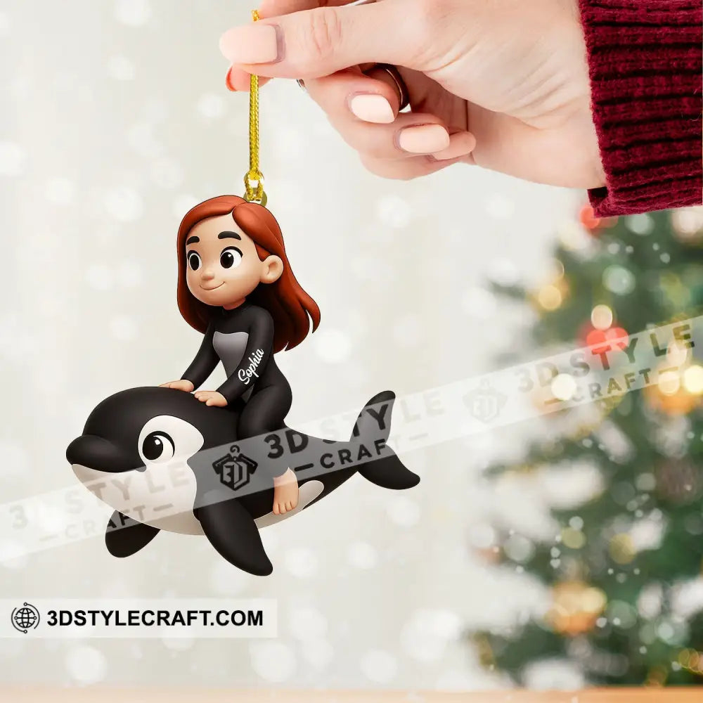 Dolphin Training Home Decor Christmas Ornament Personalized Ornament Ornament