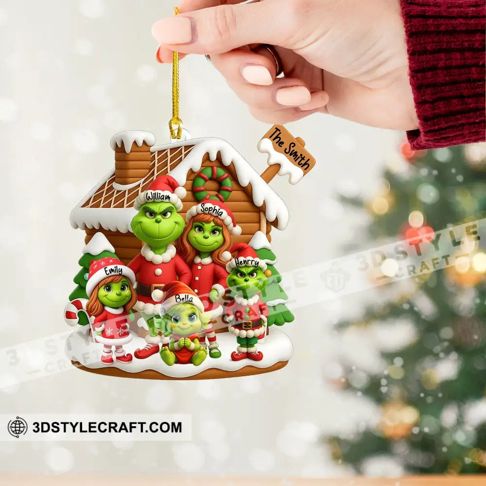 ELF Family Christmas Home Decor Christmas Ornament Personalized Ornament Ornament
