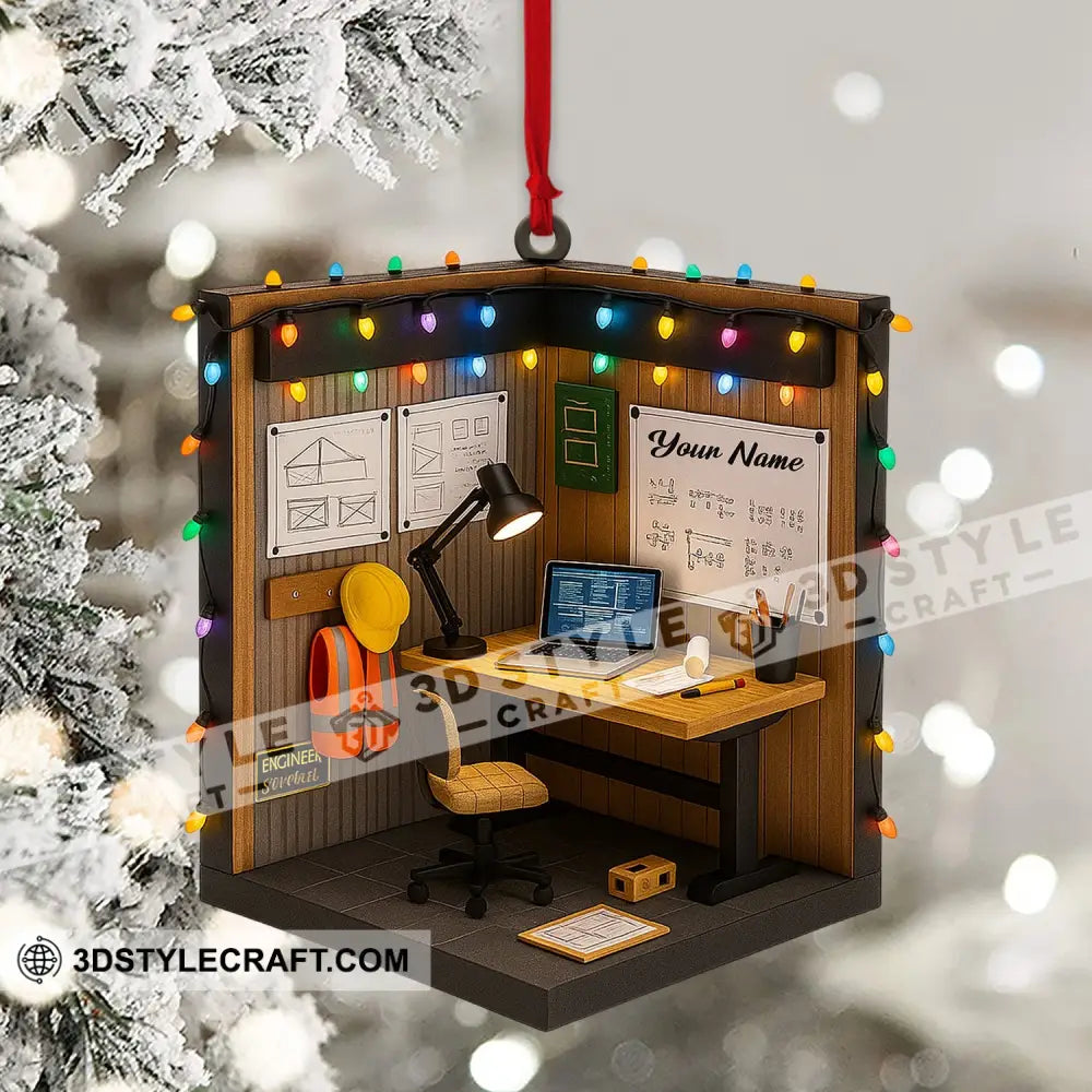 Engineer Corner Home Decor Christmas Ornament Personalized Ornament Ornament
