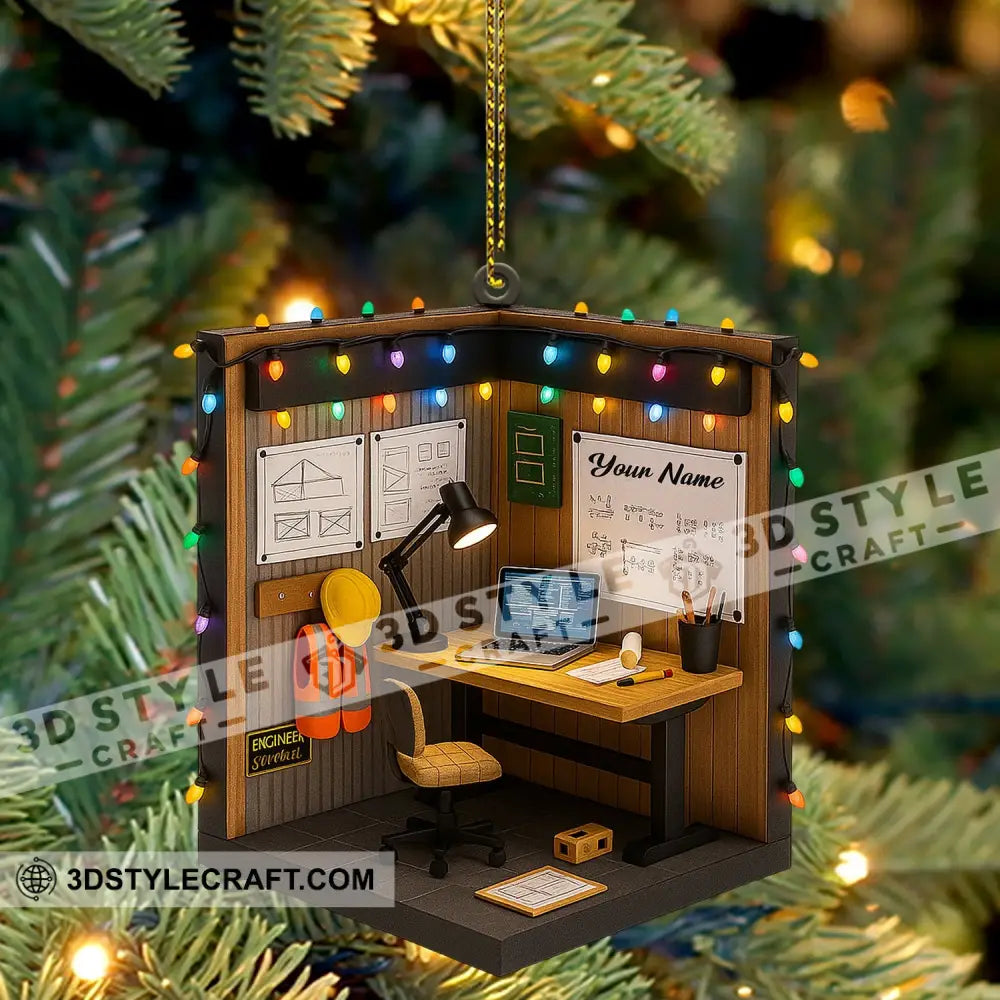Engineer Corner Home Decor Christmas Ornament Personalized Ornament Ornament
