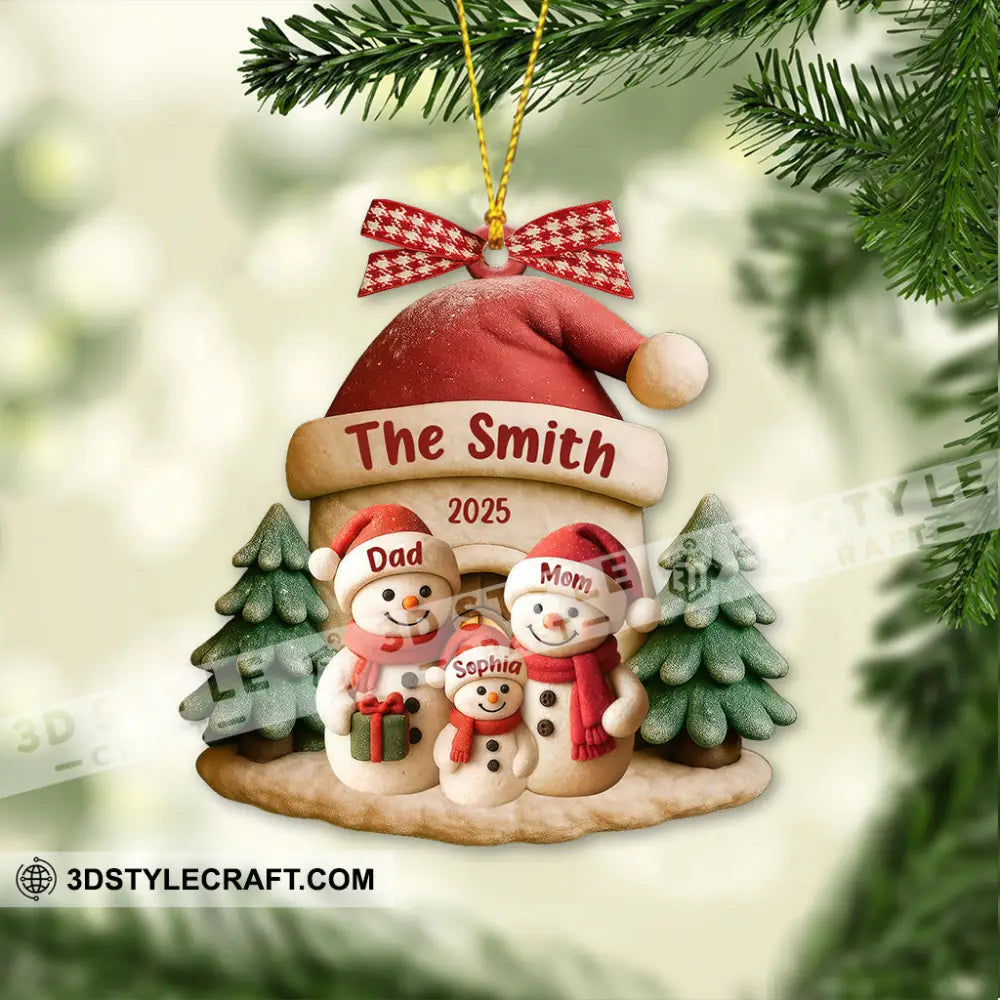 Family Christmas Home Decor Christmas Ornament Personalized Ornament Ornament