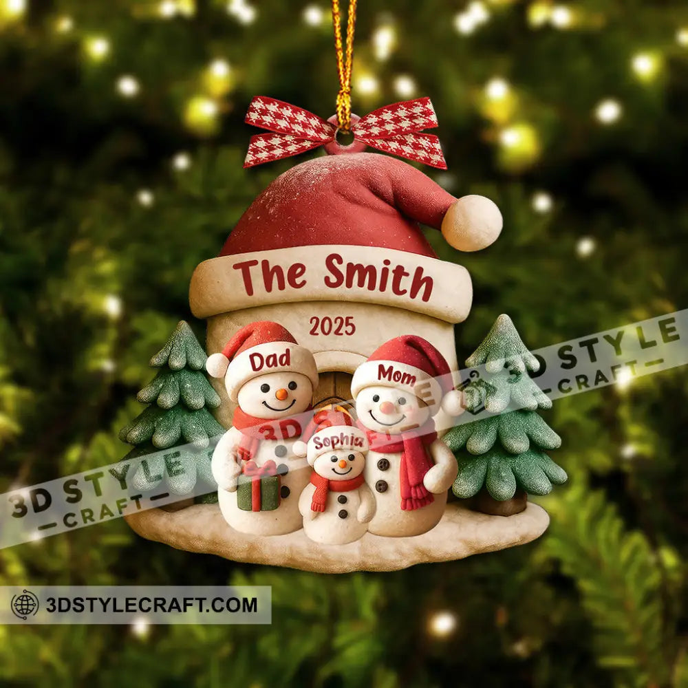 Family Christmas Home Decor Christmas Ornament Personalized Ornament Ornament
