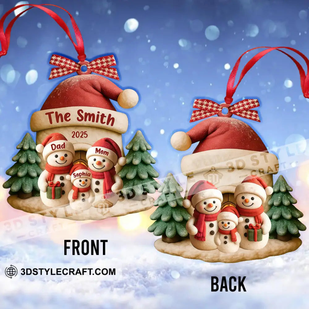 Family Christmas Home Decor Christmas Ornament Personalized Ornament Ornament